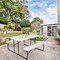 Folding Picnic Table Bench Set for Indoor Outdoor Use Wood Look White